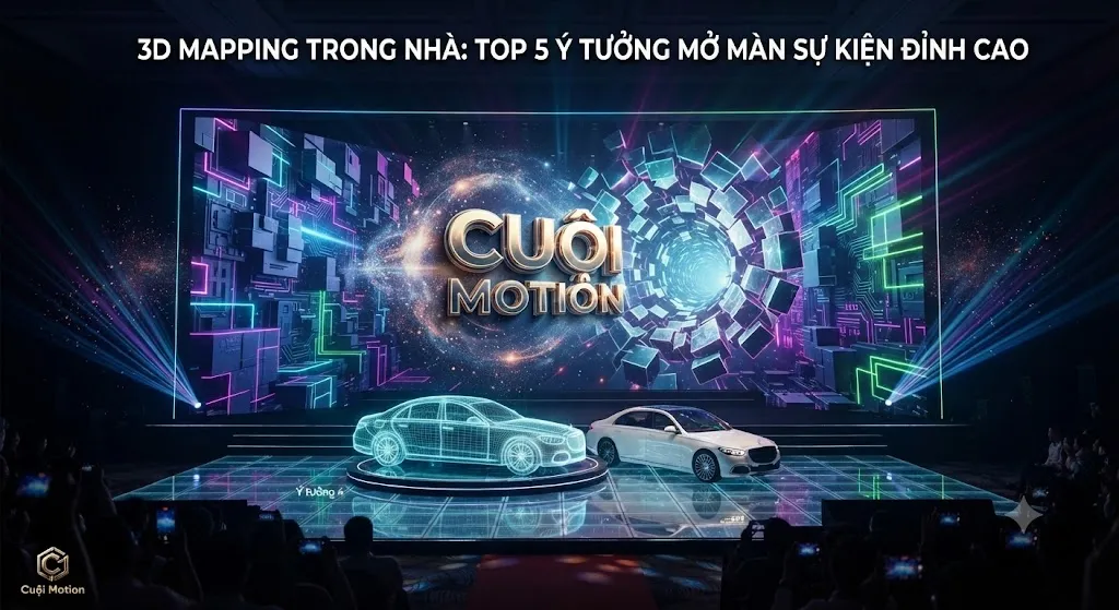 Top 5 Ý Tưởng 3D Mapping trong nhà Mở Màn Sự Kiện